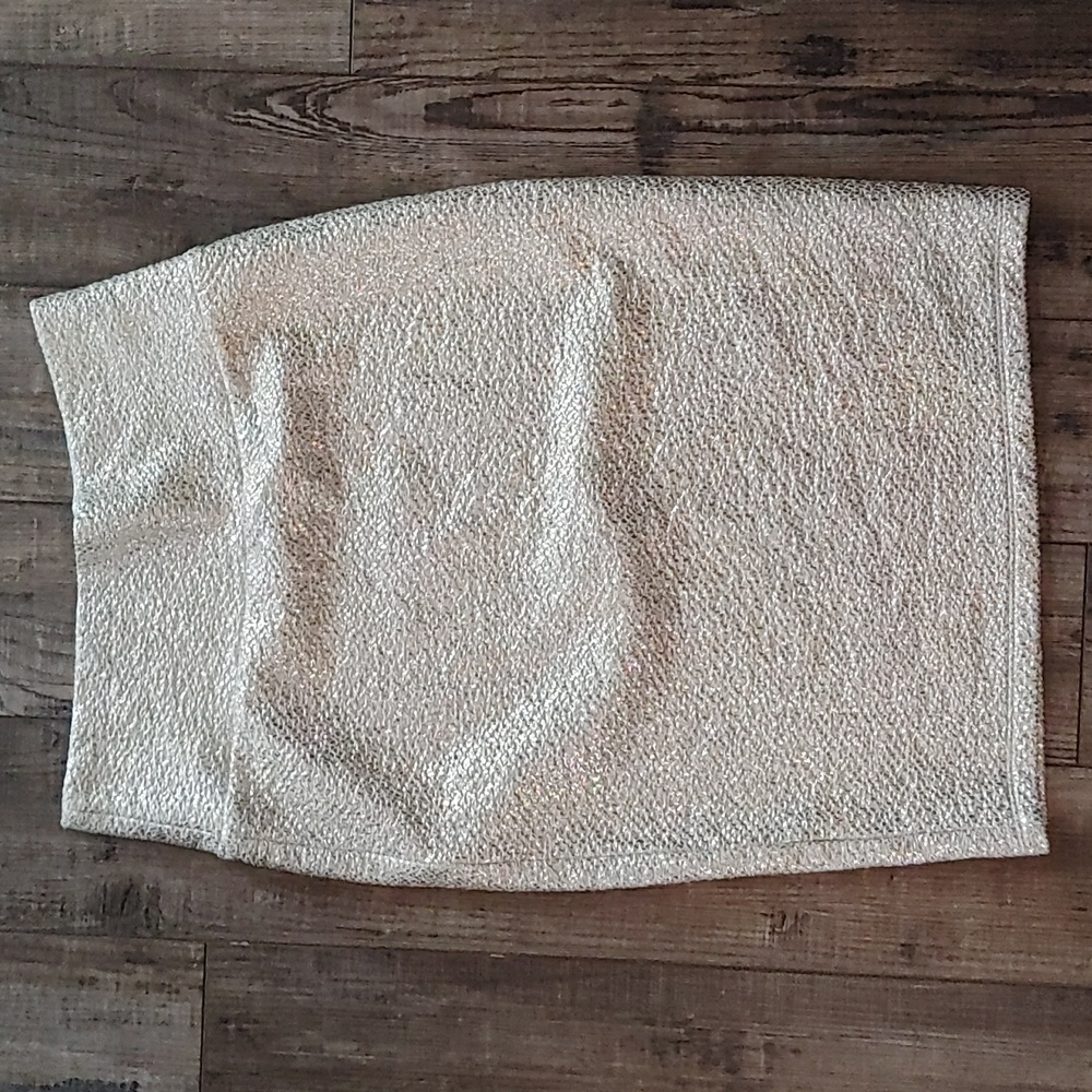 Lularoe Cassie Shimmery Gold Skirt XS